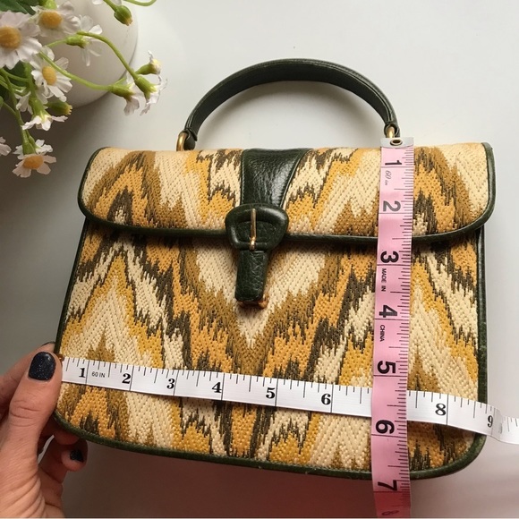 NETTIE ROSENSTEIN Tapestry Tribal Print RARE EDITION Mini Handbag - Picture 14 of 17